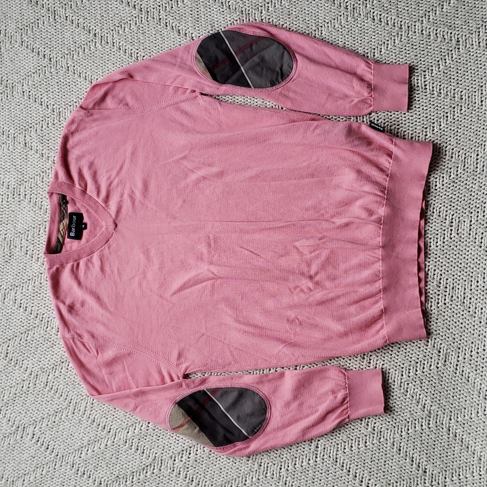 Barbour Men's Sweater M, pink